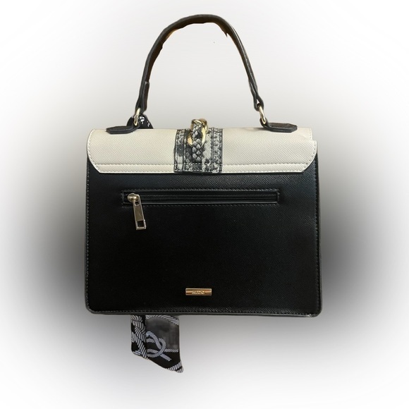 ALDO Cailla Animal Print White Top Satchel and crossbody  NEW - Picture 4 of 10